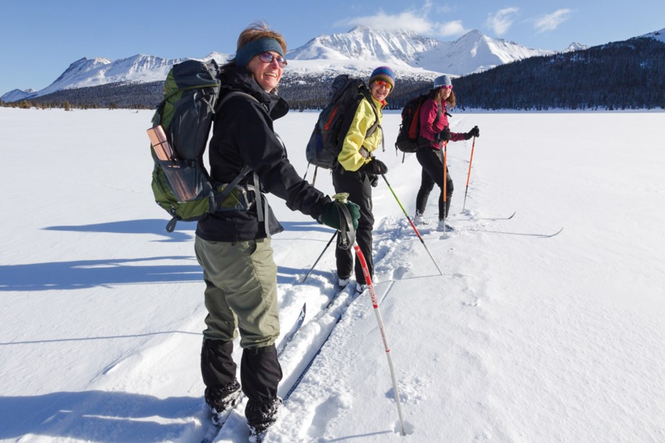 Cross Country Skiers Tonquin Valley