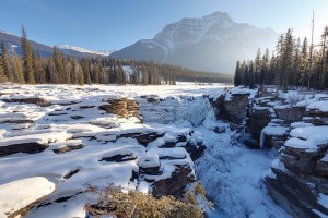 Athabasca Falls Frozen Winter