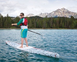 Jesse Way enjoys an afternoon of standup paddleboarding (SUP) on Lake Edith last summer. Photo - A. Charlten/ARC Photography photo