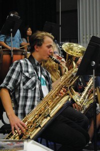 The junior and senior band at played their final concert of the school year June 3. Photo - P. Clarke 