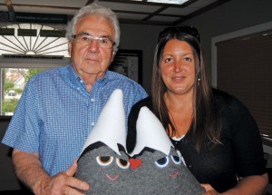 Dale Rhyason was recognized as this year volunteer of the year by Heather Aussant Roy, co-manger of the Friends of Jasper. Photo - P. Clarke. 