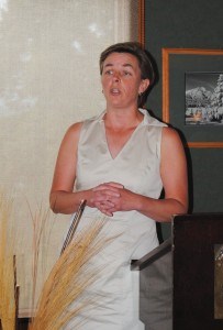 Kellie Leitch,minister of labour minister of status of women, speaks during a lunch meeting at Pyramid Lake Resort, July 10. _P. Clarke02