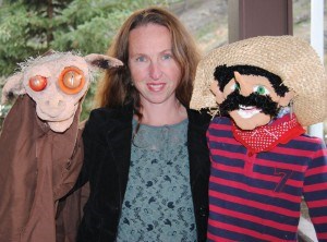 Marie-Hélène Hamel, a master puppeteer and street artist, was recognized for her environmental activism. Photo - P. Clarke.