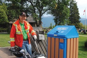 Cliff Brown, has become Jasper's unofficial ambassador, as he goes about his day picking up garbage and saying hi to people on the streets. _P. Clarke01