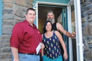 Liberate candidate Ryan Maguhn spent the day canvassing Jasper Aug. 25. Photo - P. Clarke.