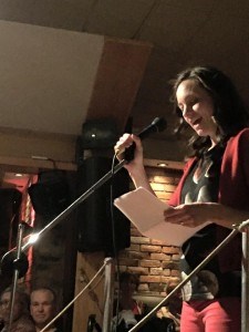 Nikki Wilson, was one of 10 Jasperites to share a story during the fundraiser at the Downstream Lounge, Nov. 26.