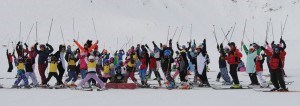 Dozens of people clad in pyjamas took part in PJ Day at Marmot Basin March 20. Photo - P. Clarke.