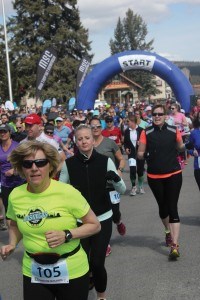 Last year nearly 700 people took part in the inaugural Jasper Canadian Rockies Half-Marathon. P. Clarke photo