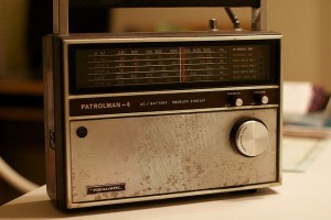 Found the old radio at Mom's house- this went to the beach in Ocean City in the 1970s. My folks were believes in hanging on to stuff that still works.