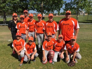 The Jasper Peewee Bears were a perfect 4-0 to capture the top spot in the Lacombe Minor Baseball Tournament, June 3-5. Submitted photo
