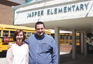 Jodi Campbell (left) will become Jasper Elementary School's new principal in September, along with Shawn Arseneault, who will become the school's vice-principal. P. Clarke photo.