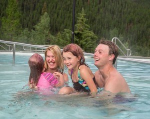 The hot springs are open daily from 10:30 a.m. to 9 p.m. The hours will be extended from 9 a.m. to 11 p.m. beginning June 17th. Photo - Parks Canada/O.Robinson