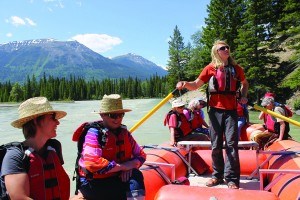 Eleven seniors from the Alpine Summit Seniors Lodge rafted down the Athabasca River, June 6. K.Byrne photo