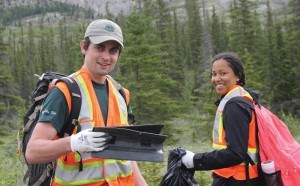 More than 100 staff from Parks Canada and the municipality helped clean up the highways in Jasper National Park, June 9. K. Byrne - Photo.  