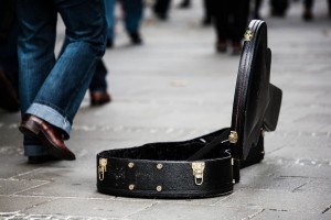 If the pilot project is approved, buskers will operate in four designated areas in town. Creative Commons photo.