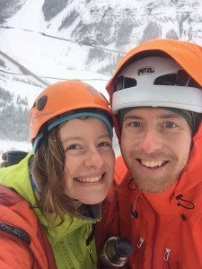 Tereza Turecká (left) sprung into action using her first aid skills at a ski patroller at Marmot Basin to stabilze Titchener immediately after his accident. Photo submitted. 