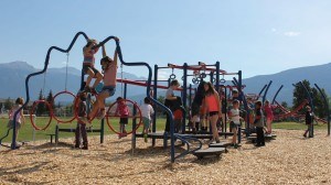 The students of École Desrochers and Jasper Elementary School were able to use their new play structure, which was unveiled June 28. K_Byrne 4