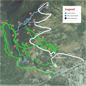 A trail map of the Valemount bike park. Image provided. 