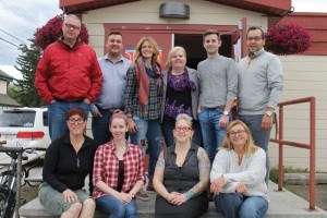 The Jasper Pride Society elected a new board at its annual general meeting, Aug. 26. Cody Murdock and Sara Hamil will be taking over as co-chairs while Jacqui Sundquist will be the new executive director. K. Byrne photo.