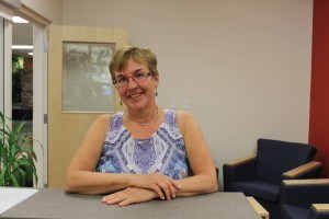 Vicki Wetmore is retiring Sept. 27 after working for the past 20 years as the secretary for the Junior/Senior High School. K. Byrne photo. 