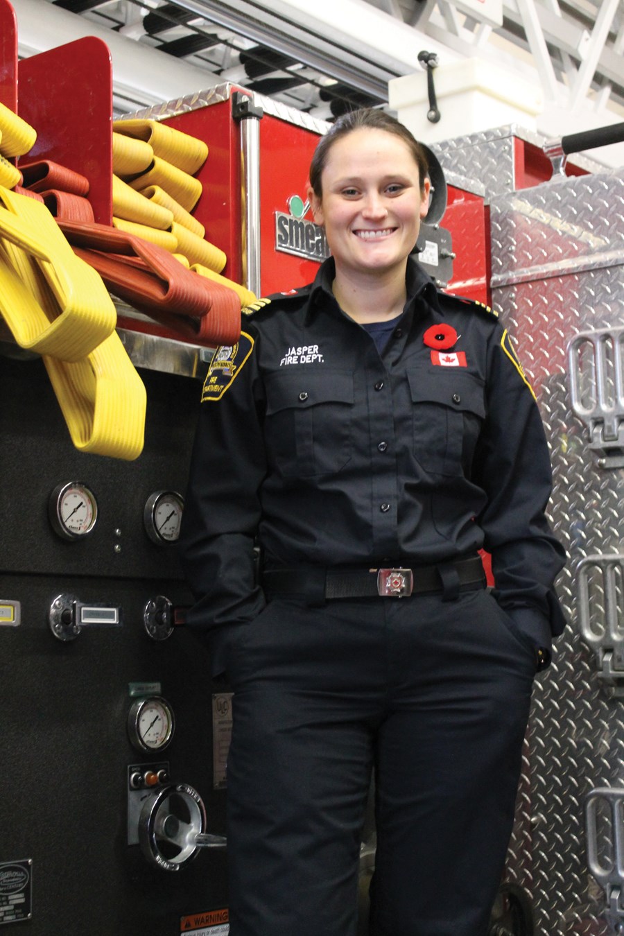 Amy West was recently hired as Jasper's deputy fire chief. K. Byrne photo. 