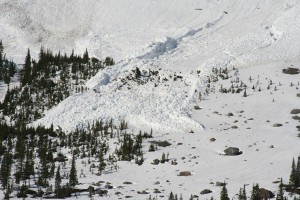 The run out from an avalanche. Creative Commons photo. 