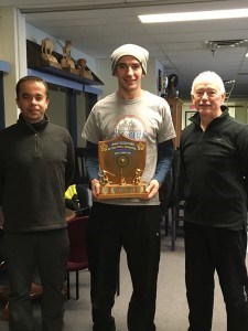 For the second year ina row Darek Biniak won the Jasper Curling Club's hot shot competition with a record high of 16 points. Submitted. 