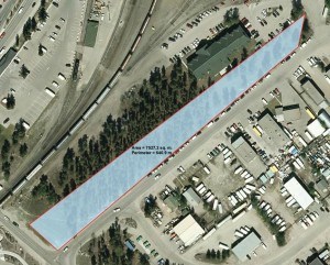 The proposed area the municipality would like to rezone is located in what is commonly referred to as the S-Block and runs the length of Industrial Crescent, from the corner of Hazel Avenue to the CN building. Municipality of Jasper image.