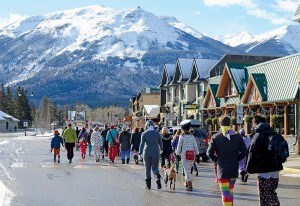 More than 600 people donned their pajamas and marched through Jasper to raise awareness about autoimmune disease last year. This year’s march will be held on March 3 at 5:30 p.m. starting in front of the Info Centre.  P. Clarke photo.