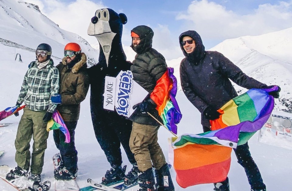 Pride skiing