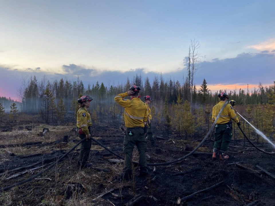 Wildfire Personnel Near Edson-2