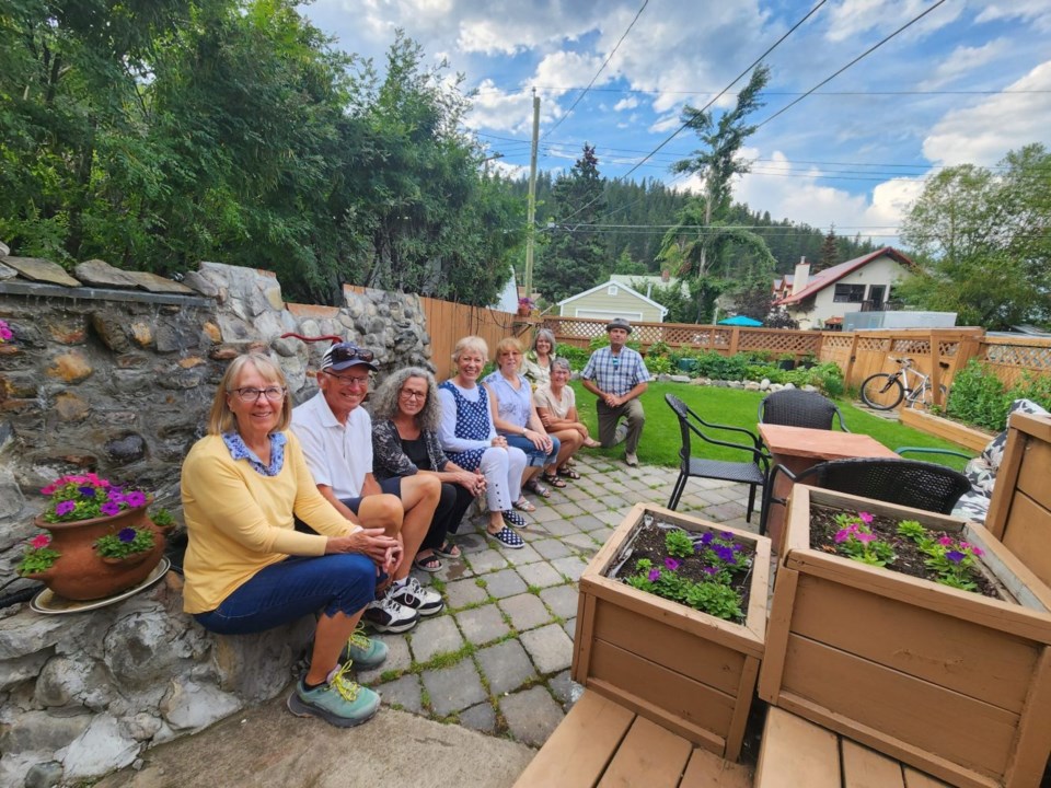 Group photo of gardeners for Aug