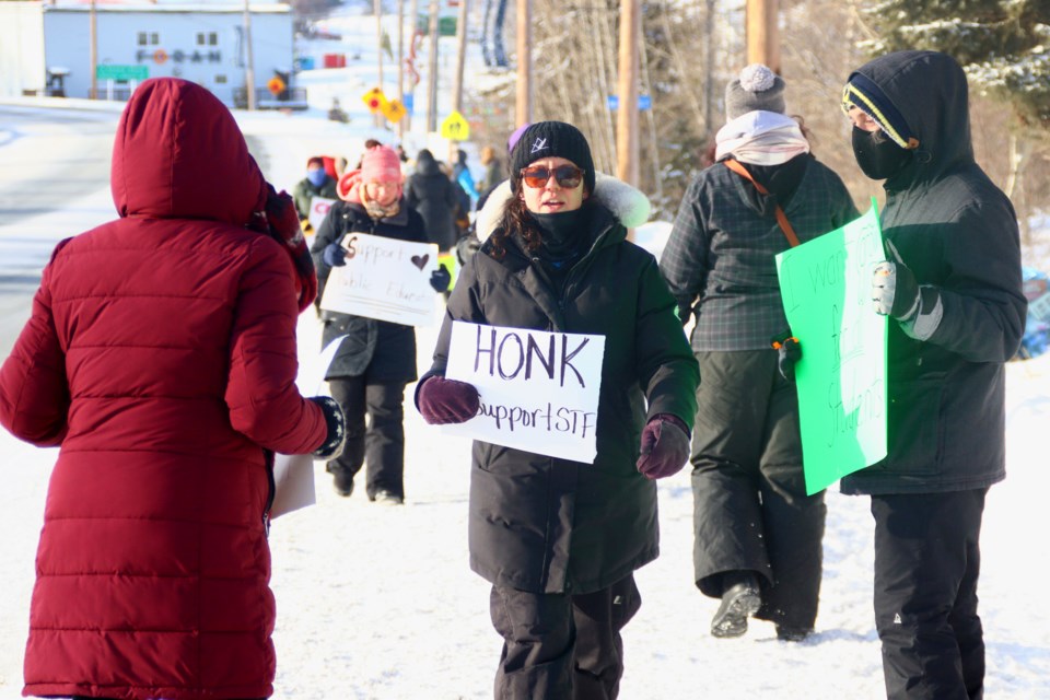 Saskatchewan Teachers' Federation executive member Kirsten Fritsch, a teacher at Creighton Community School, led the Creighton protests and helped organize the province-wide action.