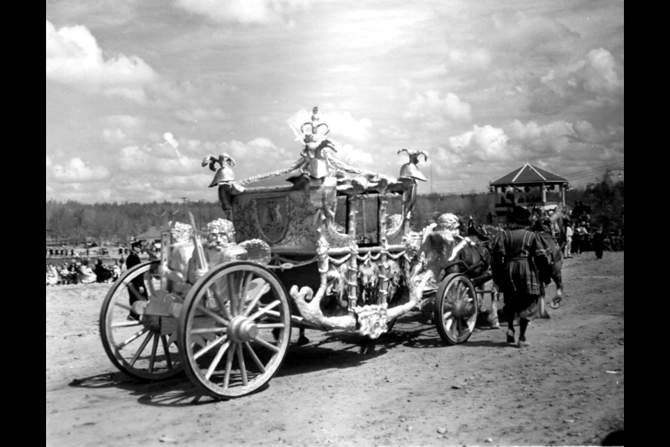 An elaborate replica of the Queen's royal carriage was built and shown off in celebration of her coronation in 1953.