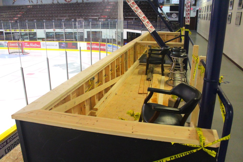 A new accessible spectator area has been built at the Whitney Forum, not far from
the arena’s main entrance.