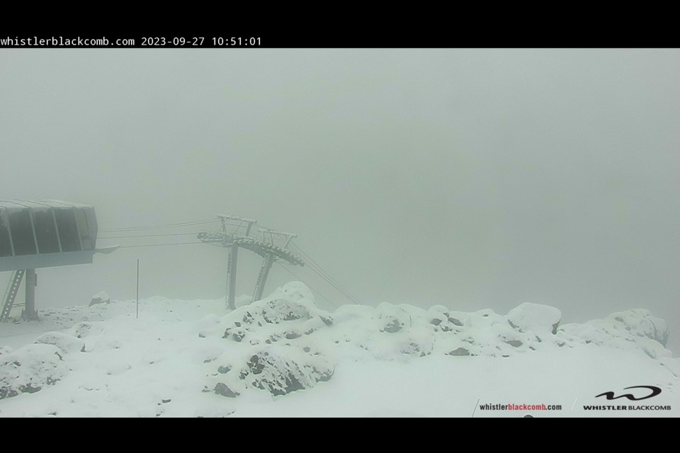 Whistler Peak live camera at 10:51 a.m. on Sept. 27, 2023. 