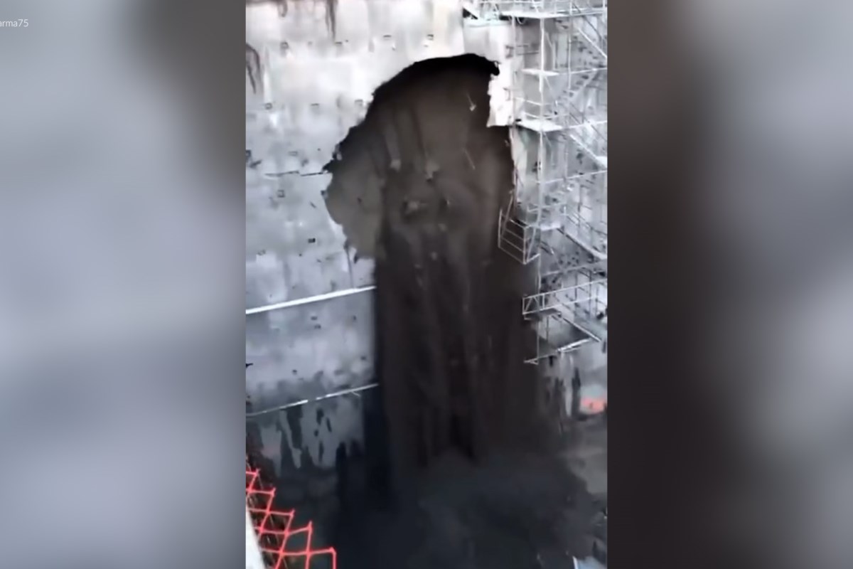 Video: No injuries after wall collapses at Coquitlam construction site