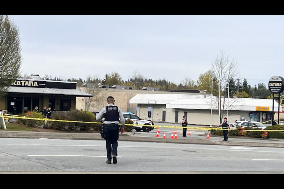 Police are investigating a report of a shooting on April 10 2024 in Langley.