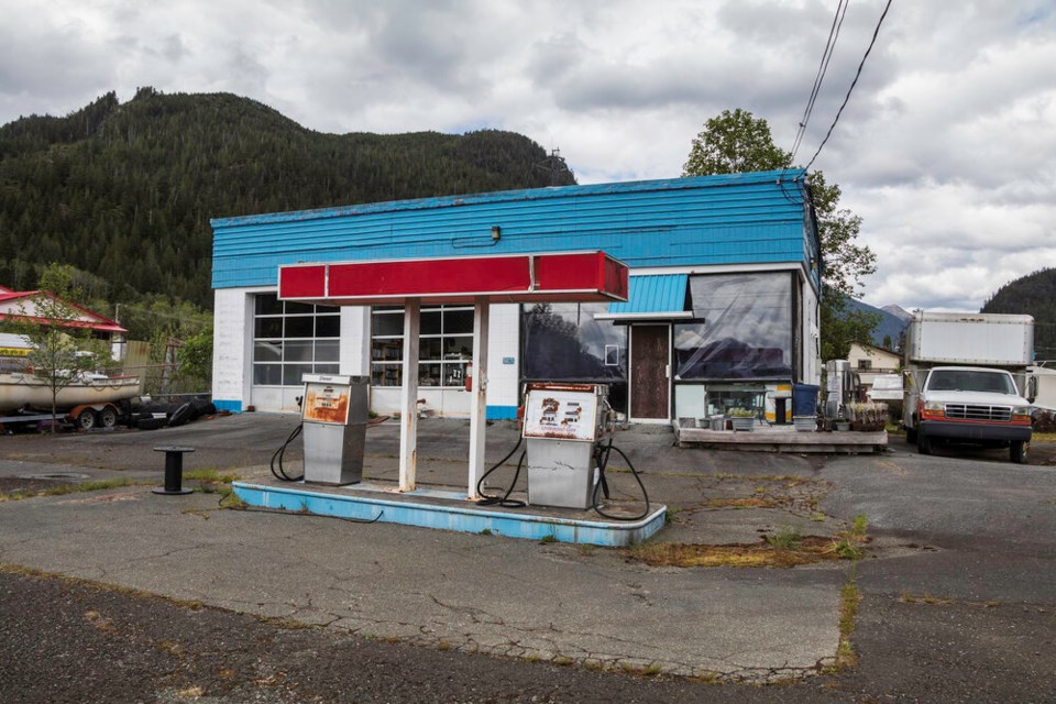 Brownfield gas station Vancouver Island