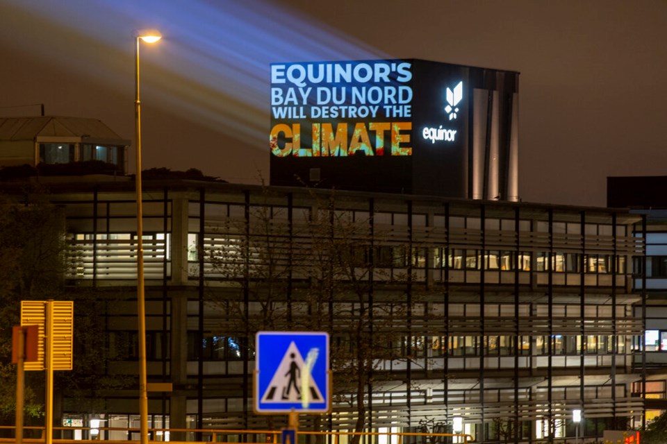 Equinor HQ anti Bay du Nord projection