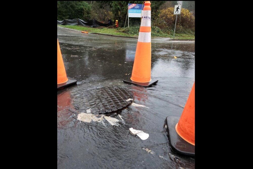 Sewage overflow Coquitlam-Burnaby