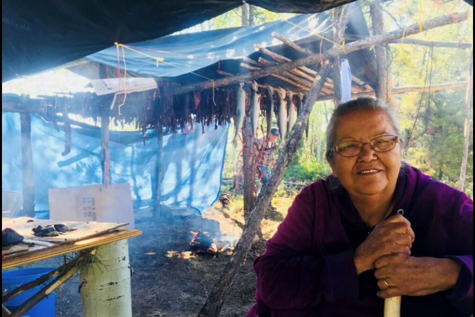 A Tŝilhqot’in Elder at Tl’etinqox Culture Camp was among 48 knowledge keepers interviewed to understand how they perceived the long-term health of Pacific salmon.