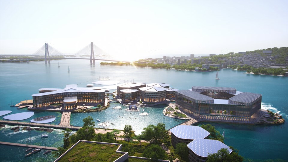 Oceanix Busan floating island