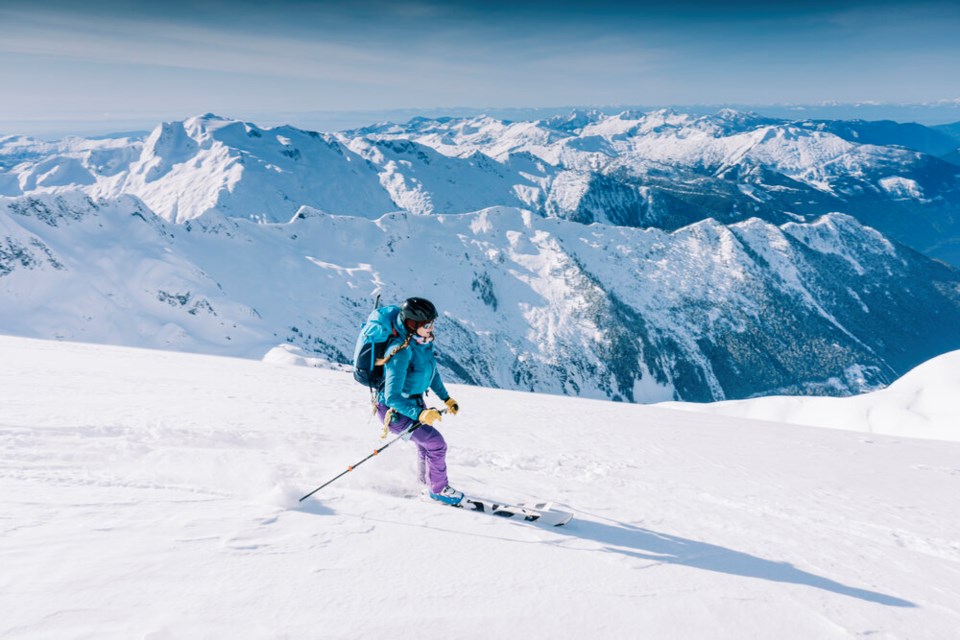 Skiing Dione Glacier