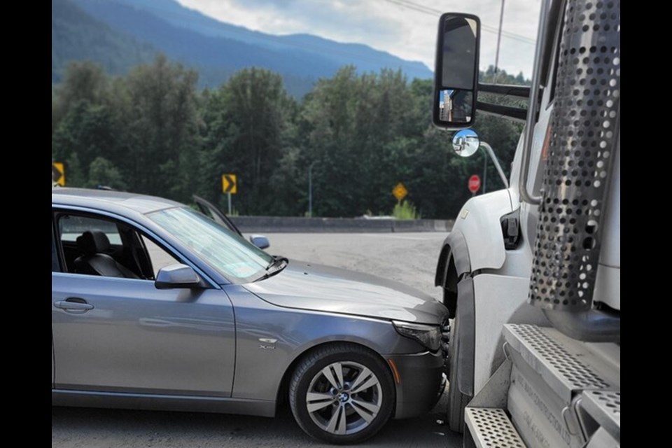 The car sustained damage and was impounded for seven days.