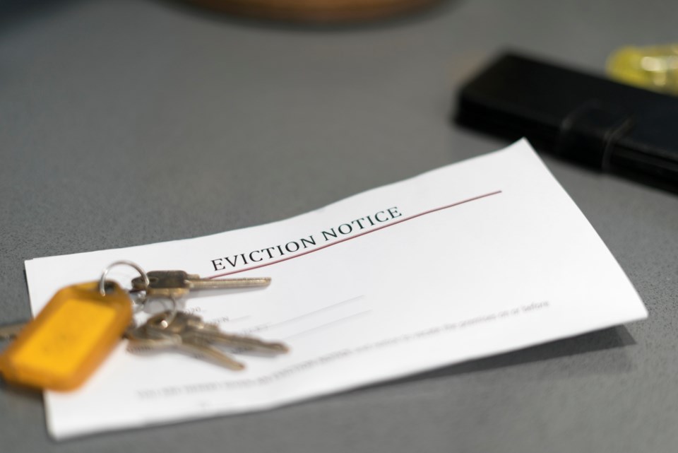 eviction notice stock