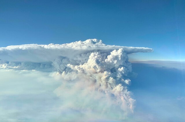 Smoke above Lytton on June 30.