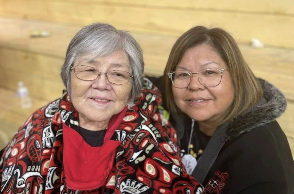 Leona Humchitt, climate action co-ordinator with her mother Gásá, or Esther Brown.