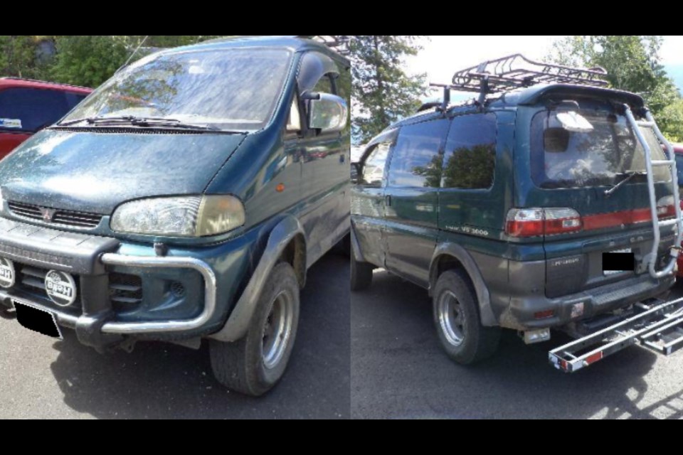 This vehicle, a green 1996 Mitsubishi Delica, may be in Verity Bolton's possession.