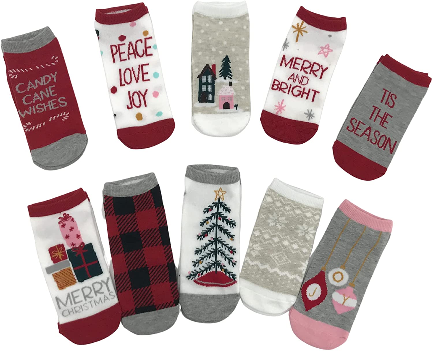 Advent calendar of Christmas socks. 